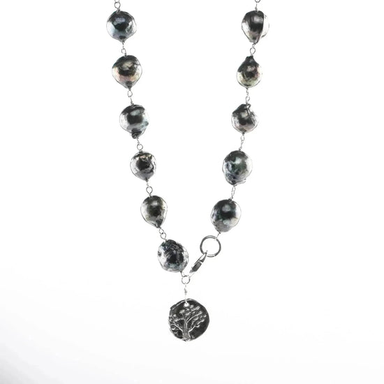 Liv & B Designs Bracelet Double Wrap Sterling Silver Pearl Bracelet