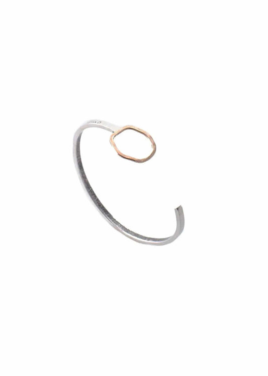 Liv & B Designs Bracelet Sterling Silver Unity Open Cuff Bracelet