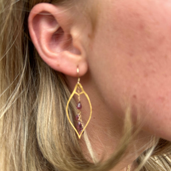 Liv & B Designs Cascading Gemstone Earrings