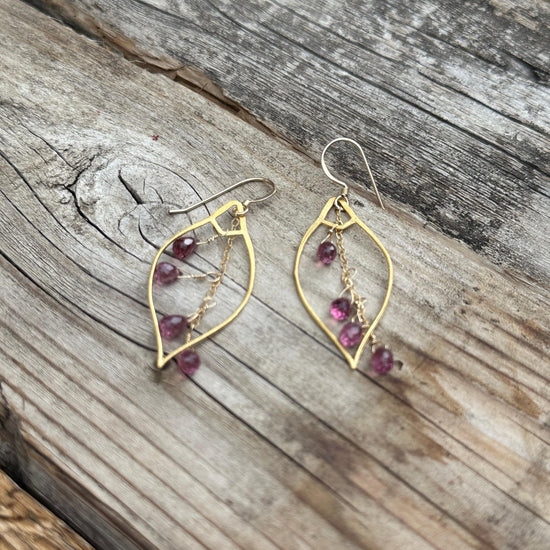 Liv & B Designs Cascading Gemstone Earrings