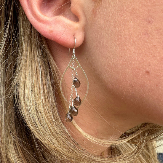 Liv & B Designs Cascading Gemstone Earrings