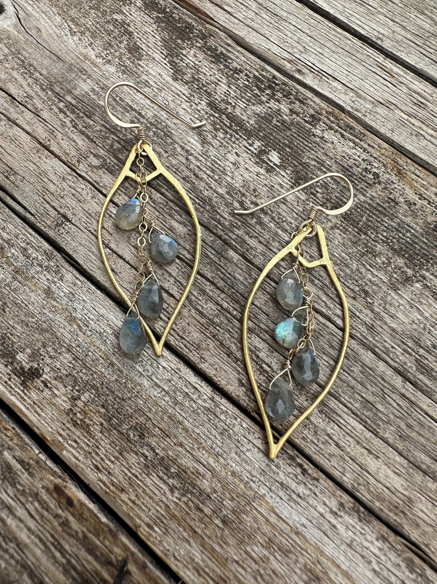 Liv & B Designs Cascading Gemstone Earrings