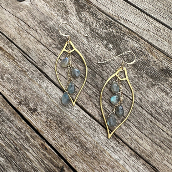 Liv & B Designs Cascading Gemstone Earrings