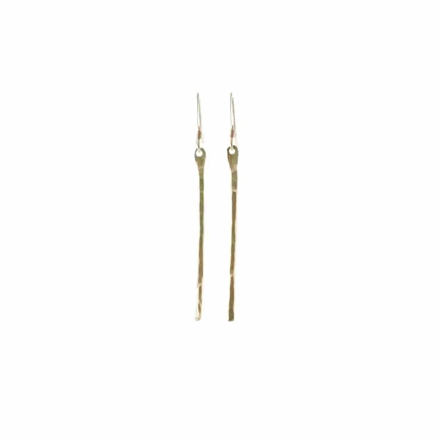Liv & B Designs Earrings Gold Fill Bar Earrings Dangle