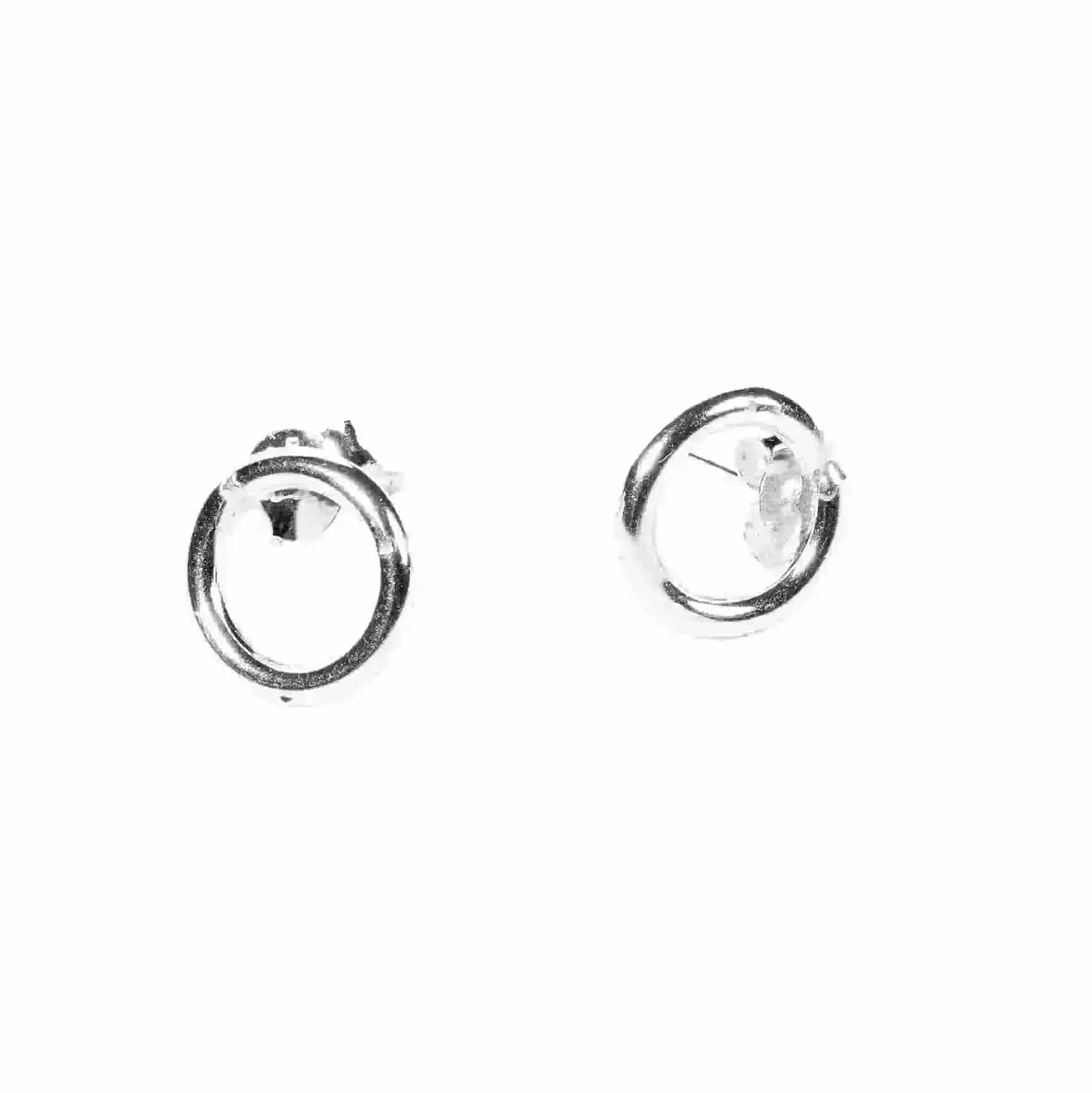Liv & B Designs Earrings Sterling Silver Tiny Round Stud Earrings