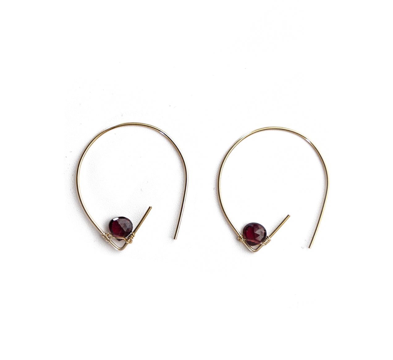 Liv & B Designs Earrings The Courtney Stone Hoop Earrings