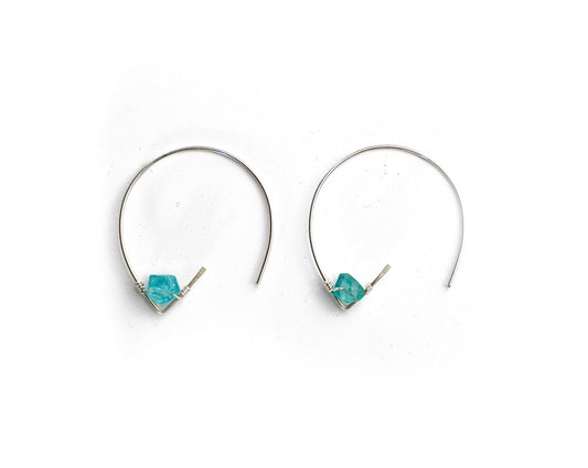 Liv & B Designs Earrings The Courtney Stone Hoop Earrings