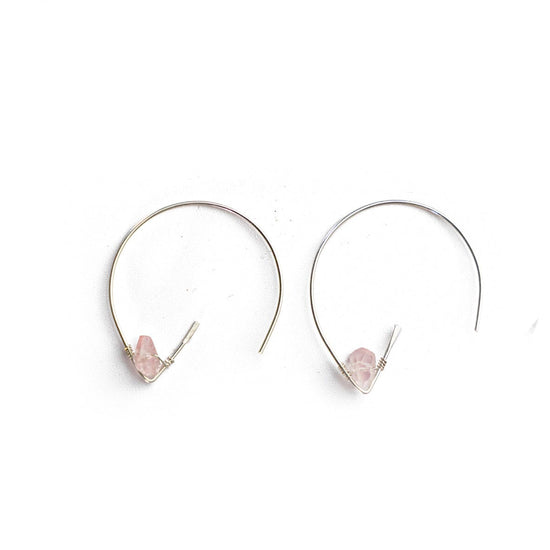 Liv & B Designs Earrings The Courtney Stone Hoop Earrings
