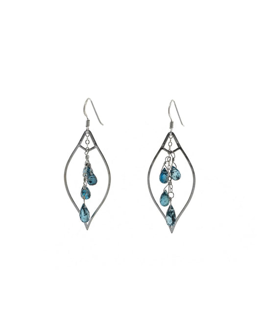 Liv & B Designs Kyanite Cascading Gemstone Earrings