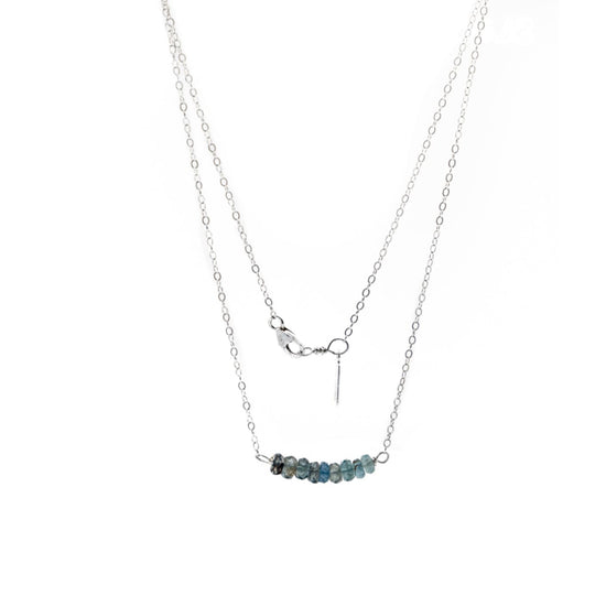Liv & B Designs Kyanite Gemstone Bar Necklace