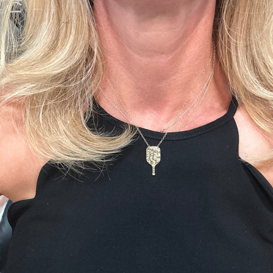 Liv & B Designs Necklace 14K Gold Fill Pickleball Paddle Necklace