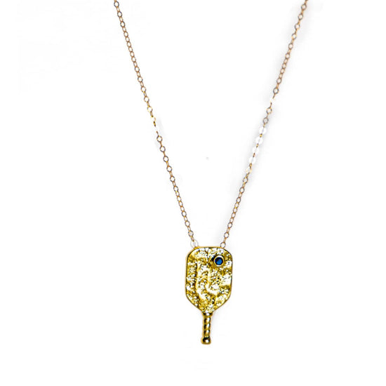 Liv & B Designs Necklace 14K Gold Fill Pickleball Paddle Necklace
