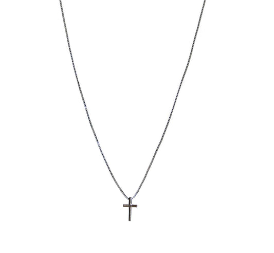 Mini Sterling Silver Cross Necklace Liv & B Designs