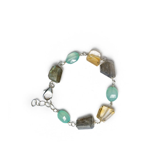 Liv & B Designs Sterling Silver Gemstone Bracelet