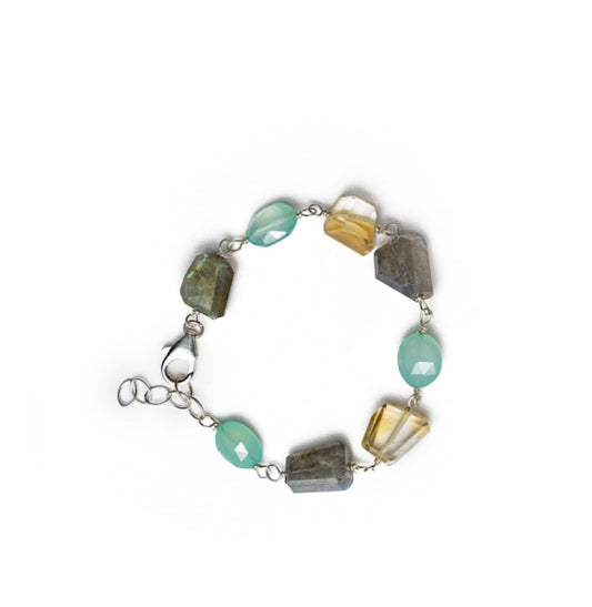 Liv & B Designs Sterling Silver Gemstone Bracelet