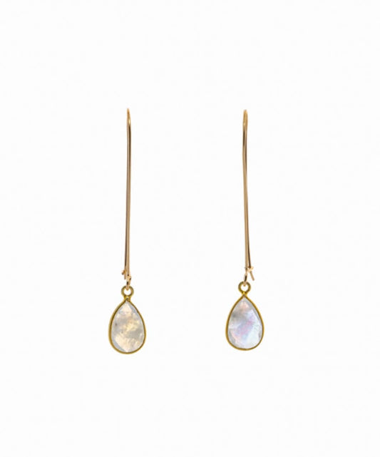 Liv & B Earrings Moonstone Tear drop Earrings