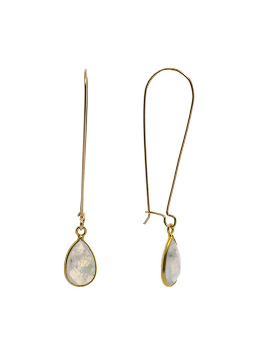 Liv & B Earrings Moonstone Tear drop Earrings