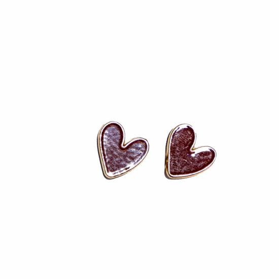 Liv & B Earrings Red Enamel Studded earrings