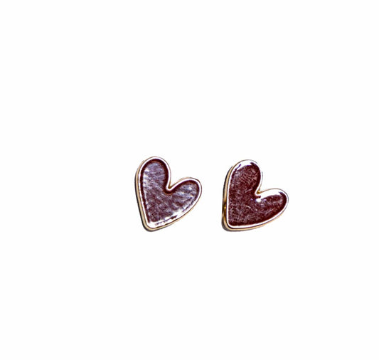 Liv & B Earrings Red Enamel Studded earrings