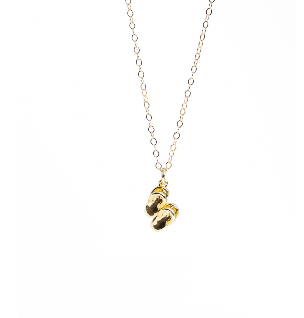 Liv & B Flip Flop 14 K Gold Fill Necklace