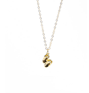 Liv & B Flip Flop 14 K Gold Fill Necklace