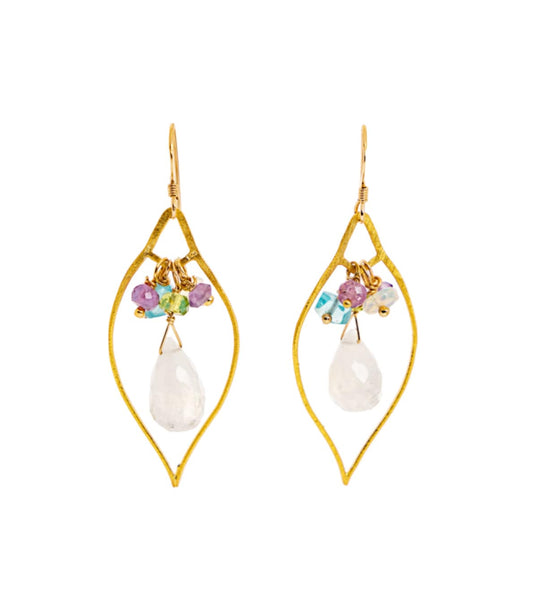 Liv & B Joyful heart Dangle earrings