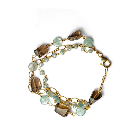Liv & B Multi Strand Gemstone Bracelet