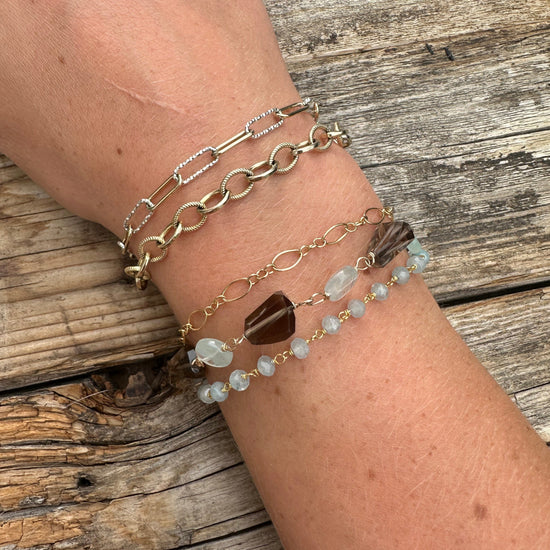 Liv & B Multi Strand Gemstone Bracelet