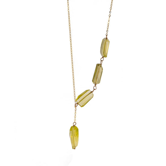 Liv & B Necklace Y Not Lemon Quartz Necklace
