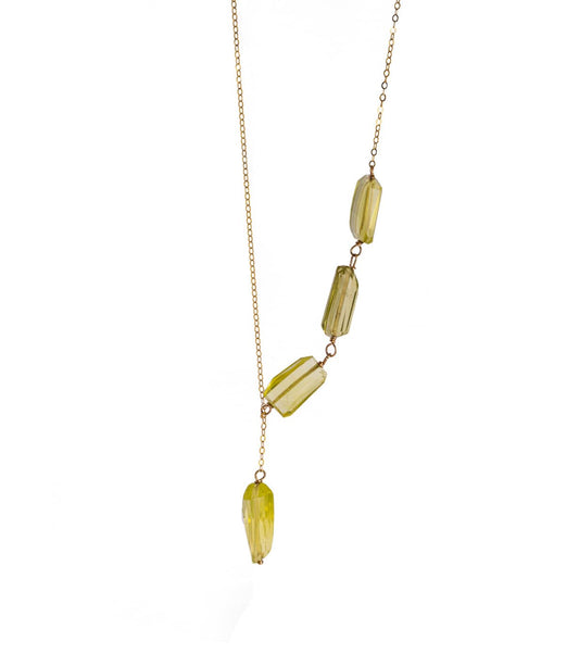 Liv & B Necklace Y Not Lemon Quartz Necklace