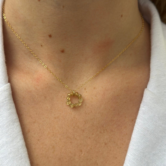 Liv & B Radiance Solstice 14 K Gold Fill Citrine Necklace