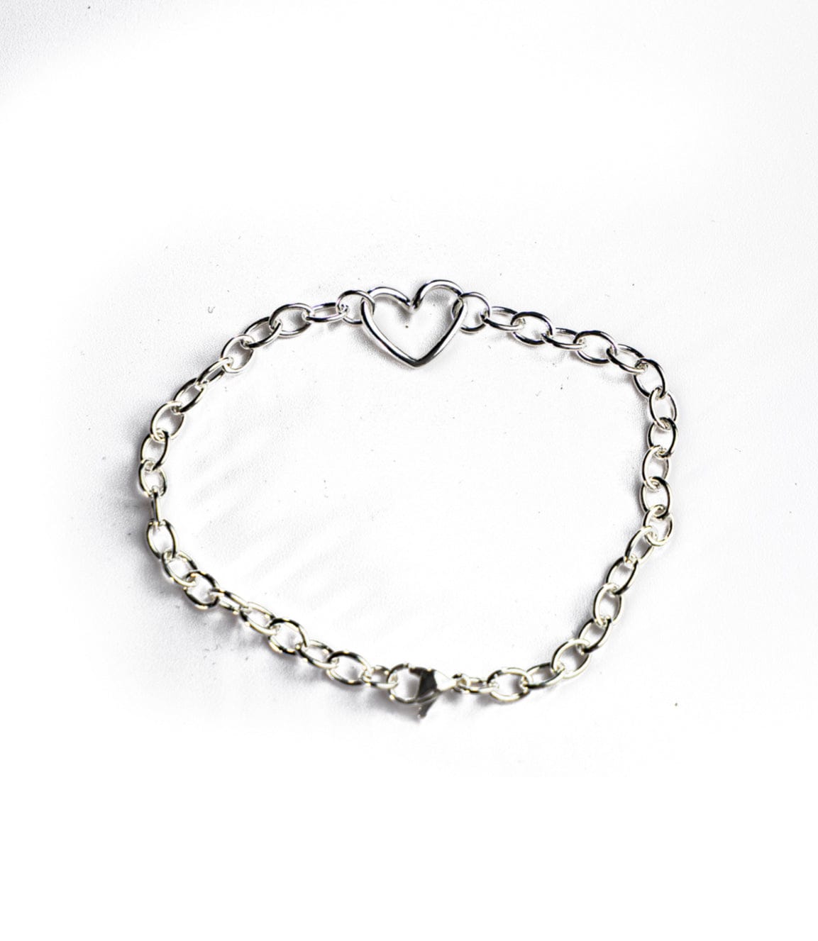 Liv & B Sterling Silver Heart Bracelet