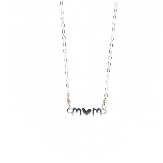 Liv & B Sterling Silver Mom Necklace
