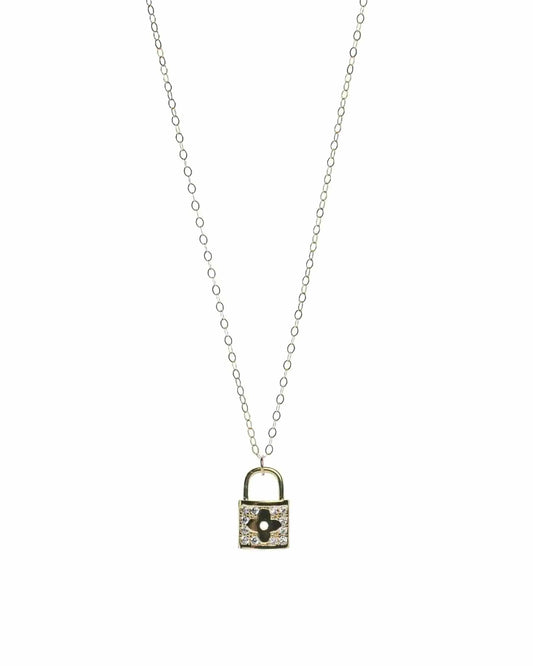 Liv & B Tiny Padlock Necklace