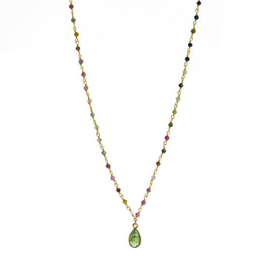 Liv & B Watermelon Tourmaline Rosary