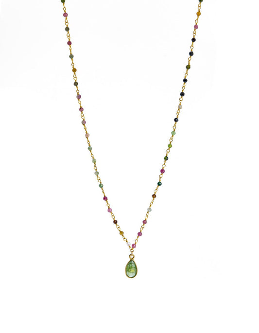 Liv & B Watermelon Tourmaline Rosary