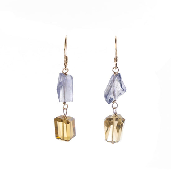 Liv & B Whiskey Quartz Triple Necklace