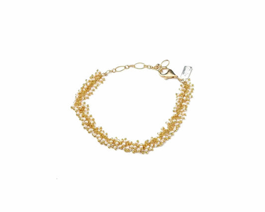 Cha Cha Pearl gold Bracelet Liv and B Designs