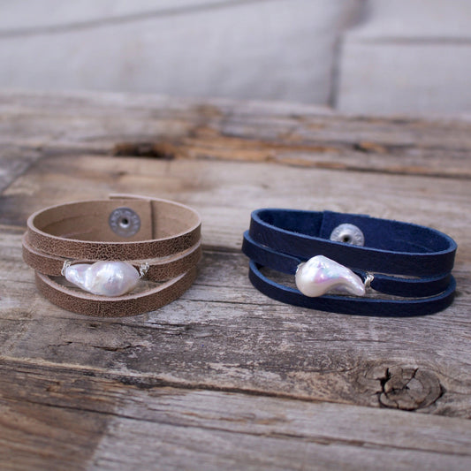 Jackie Baroque Pearl Bracelet Liv and B Designs