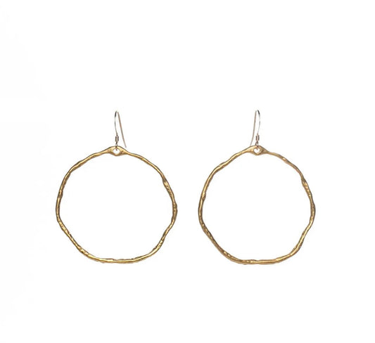 Large Vermeil Hoops Liv and B Designs