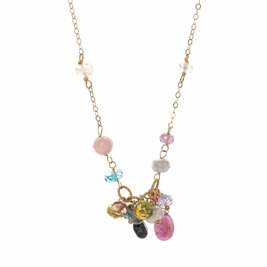 Enchanted Cluster Gold Fill Necklace Liv and B Designs