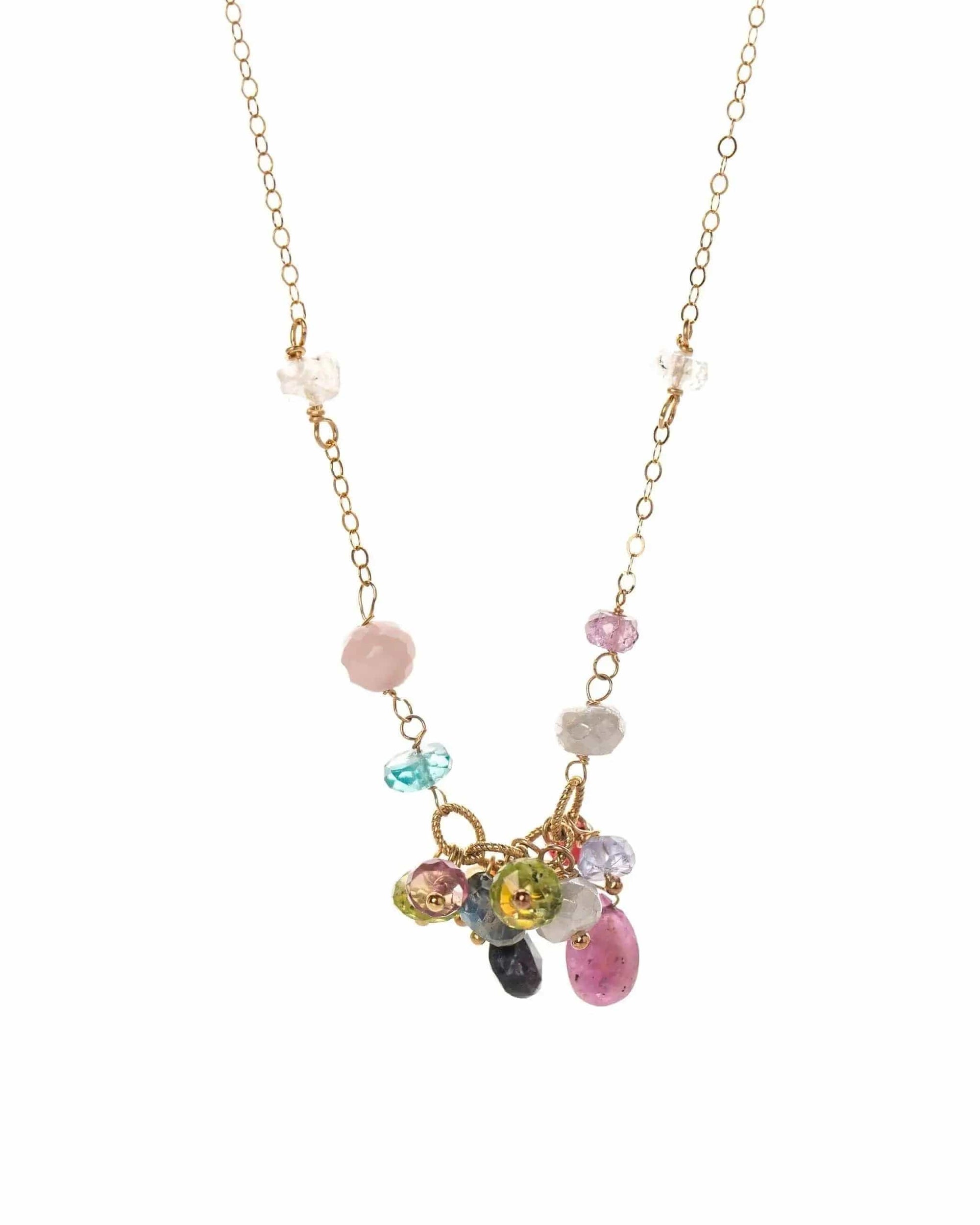 Enchanted Cluster Gold Fill Necklace Liv and B Designs