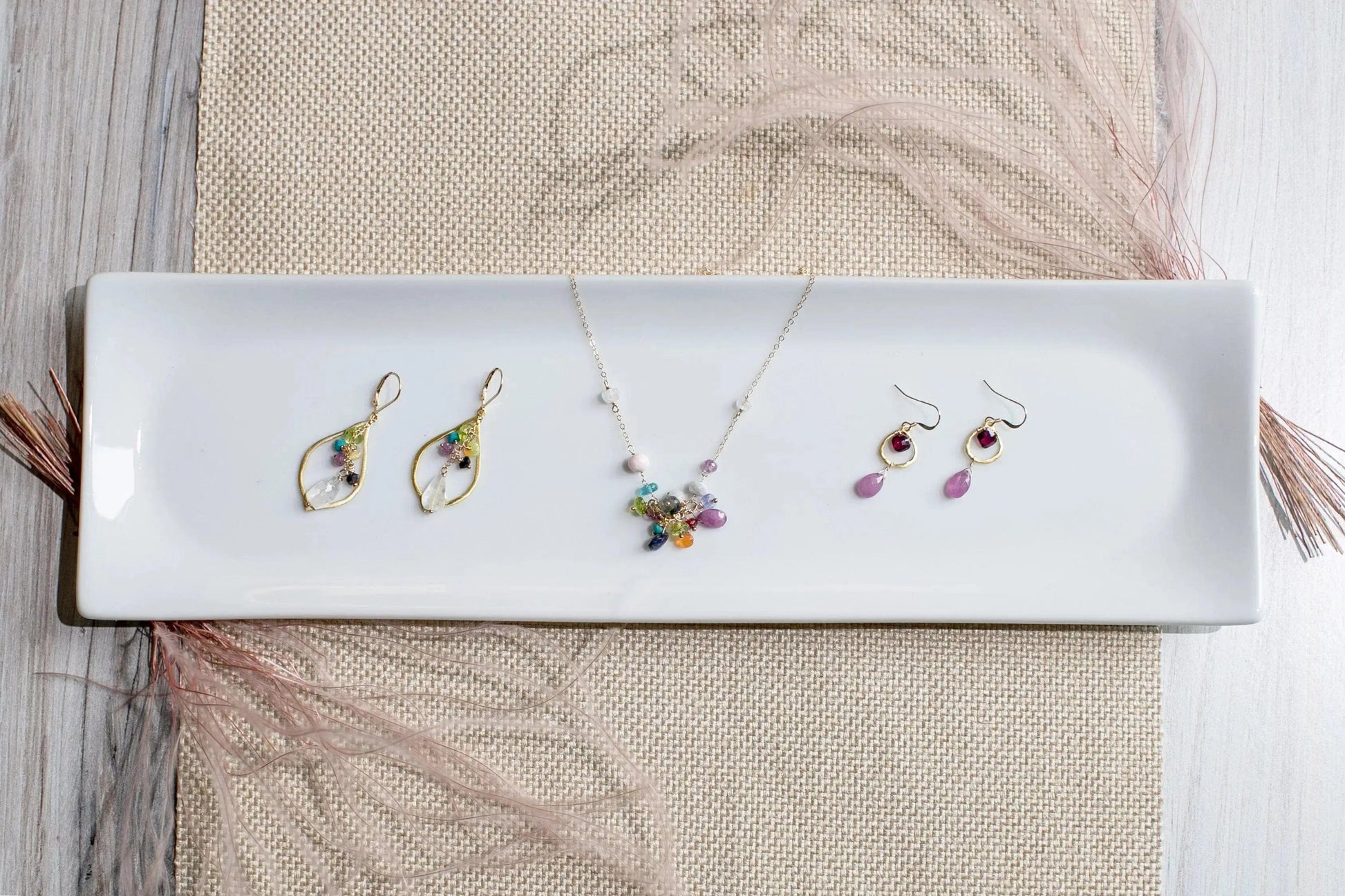 Enchanted Cluster Gold Fill Necklace Liv and B Designs