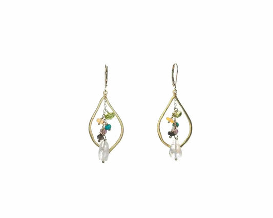 Enchanted Gold Fill Gemstone Y Necklace Liv and B Designs