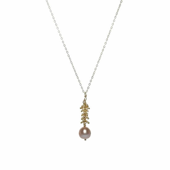 Pearls and Cha Cha Gold Fill Necklace Liv and B Designs