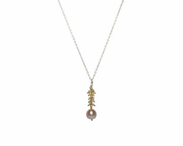 Pearls and Cha Cha Gold Fill Necklace Liv and B Designs