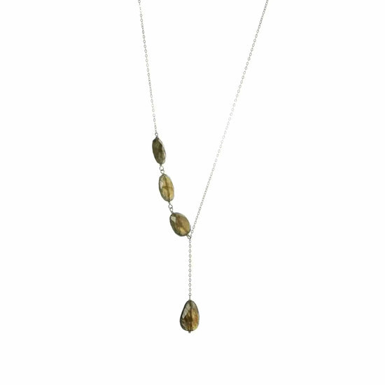 Y Not 14 K Gold Fill Necklace Labrdorite Liv and B Designs
