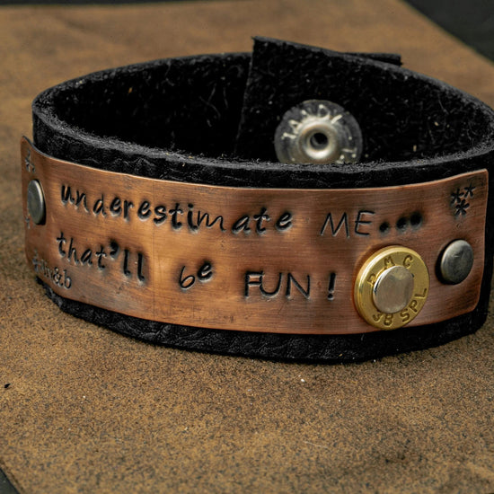 Copper Sayings Bullet Bracelet Liv & B