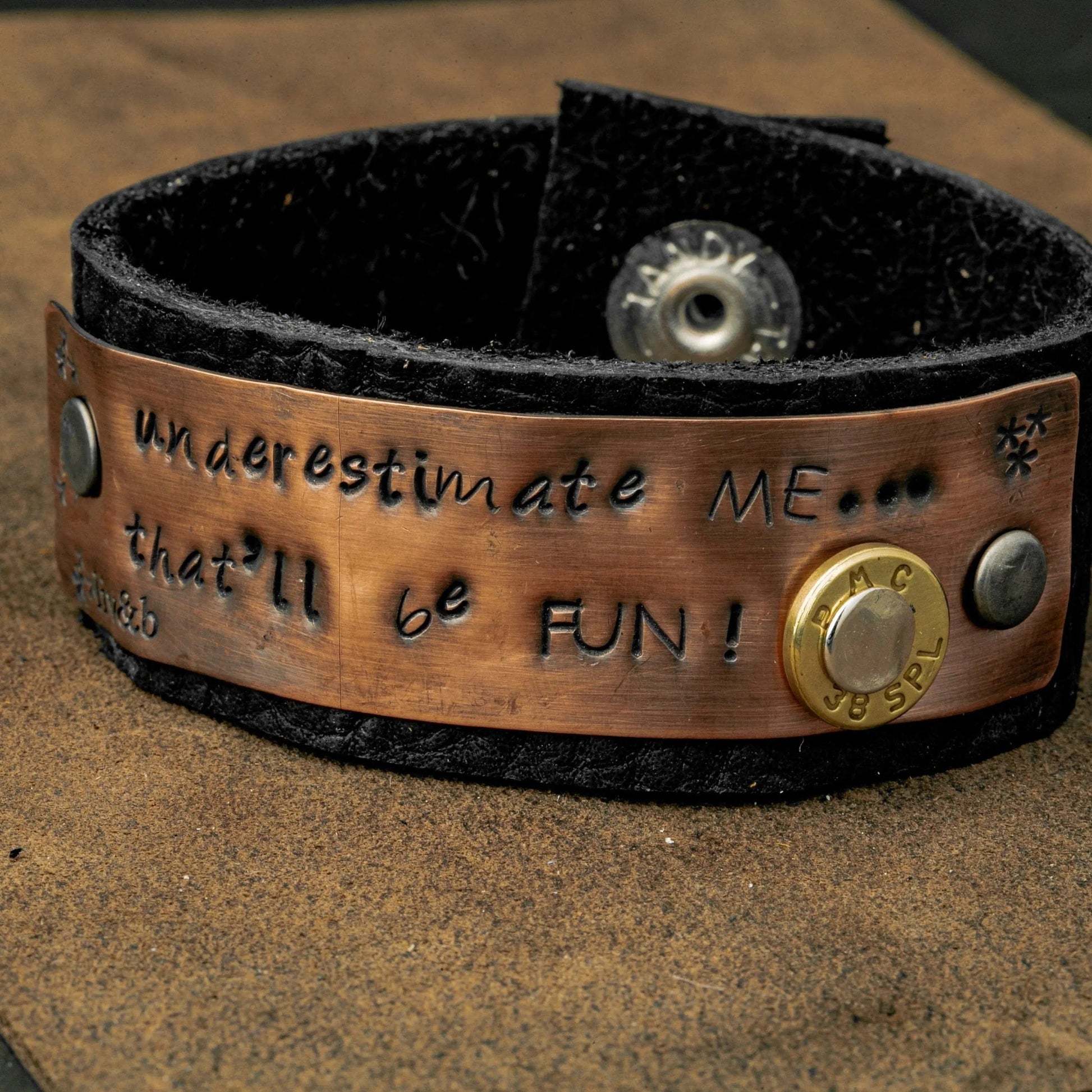 Copper Sayings Bullet Bracelet Liv & B