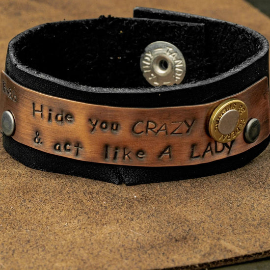 Copper Sayings Bullet Bracelet Liv & B